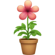 potted plant sticker