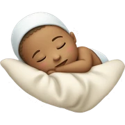 Sleeping baby boy  sticker