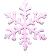 pastel pink snowflake  sticker