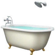 shower with bathtub sticker