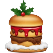Red Christmas food  sticker