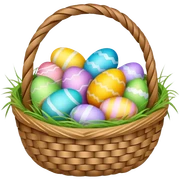 Easter basket sticker