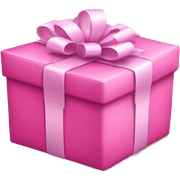 pink present  sticker