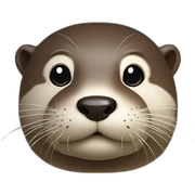 otter head sticker