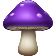 Purple mushroom sticker