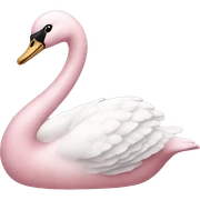 pastel pink swan sticker