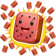 SPAM MEAT meme summer DANCE PARTY LANDSCAPE sticker