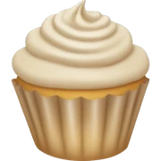 Beige cupcake sticker
