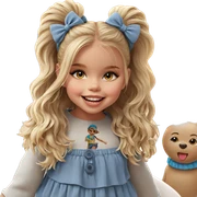 smiling girl at the beach sticker