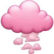 pink cloud without face sticker