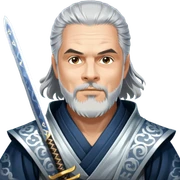 Moonlit Samurai sticker