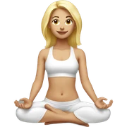 Yoga blonde sticker