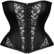 black lace corset sticker