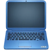 Laptop blue  sticker