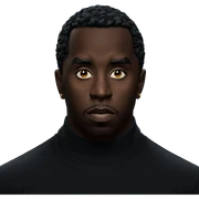 portrait of a dark-skinned male sticker