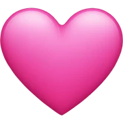 bright pink heart  sticker