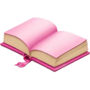 pink book sticker