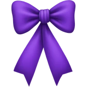 purple bow  sticker