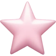 pale pink star sparkle sticker