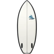 Pretty white surfboard sticker