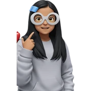 long black hair girl sticker