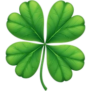 Hyperrealistic, isolated, high detail, four leaf clover. No emoji icons, no emoji symbols. sticker