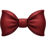 dark red bow sticker