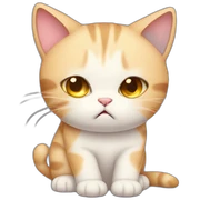 Sad kitty sticker