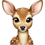 Baby deer sticker