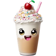 Milchshake cute face sticker
