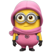 Minions rosa sticker