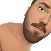 casual portrait of a man sticker