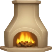 Beige hearth sticker