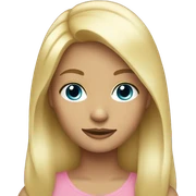 blonde girl  sticker
