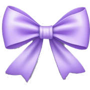 light purple bow sticker