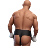 topless male from behind sticker