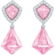 Pink diamond earrings  sticker