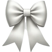 white bow sticker