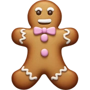 Pastel gingerbread man sticker