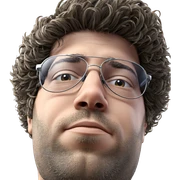 male portrait with sunglasses sticker