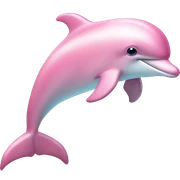 Pastel-pink-colors-dolphin sticker