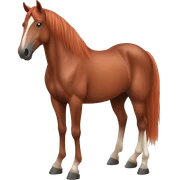 Red roan horse  sticker