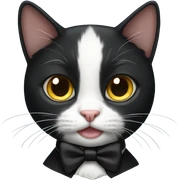 Tuxedo cat sticker