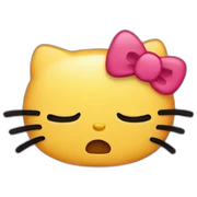 Hello kitty crying sticker