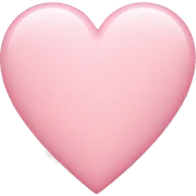 Light pink heart sticker