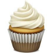 vanilla cupcake with vanilla frosting sticker