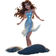 moonlit smile by the water sticker