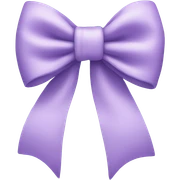 light purple bow  sticker
