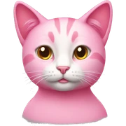 pink cat sticker