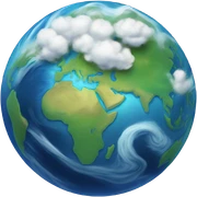 Blue planet sticker